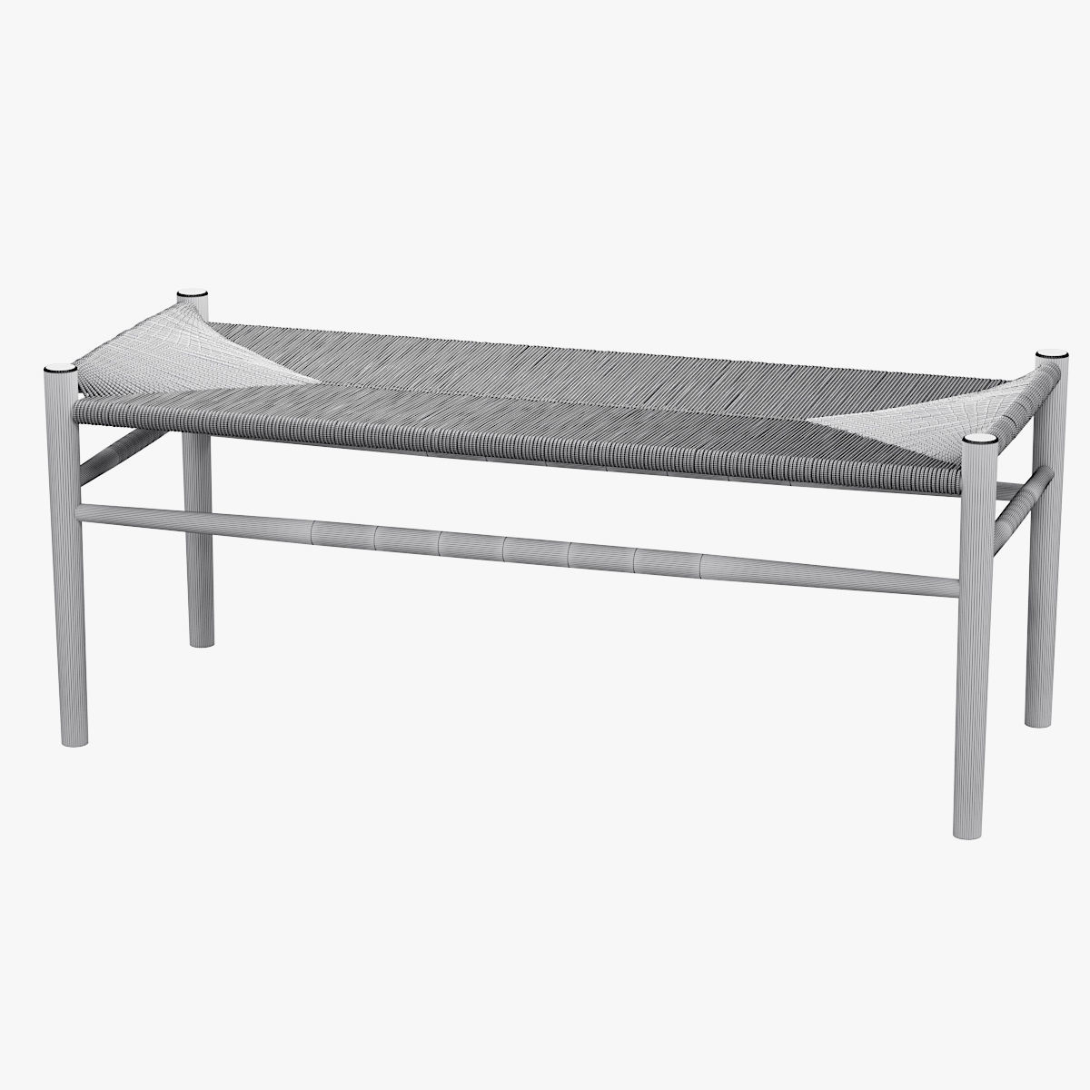 fdb furniture bench 3D model_1