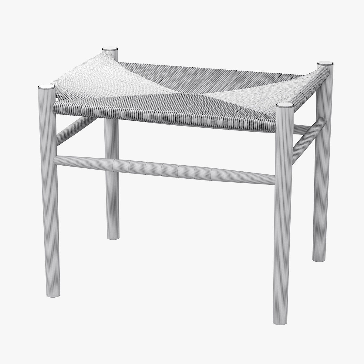 fdb furniture bench 3D model_4