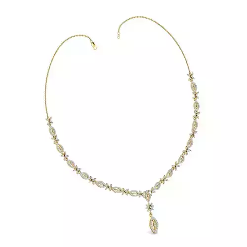 Women necklace-earrings set 3dm stl render detail