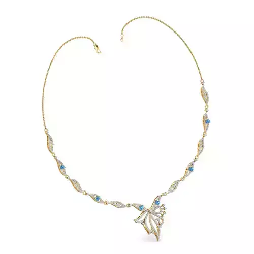 Women necklace-earrings set 3dm render detail 3D print model