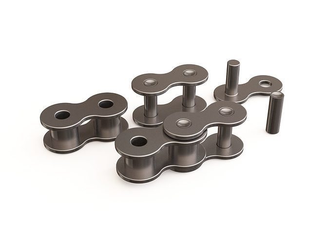 Bicycle chain 3D model