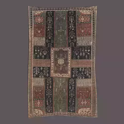 Medieval Carpet  Low-poly 3D model