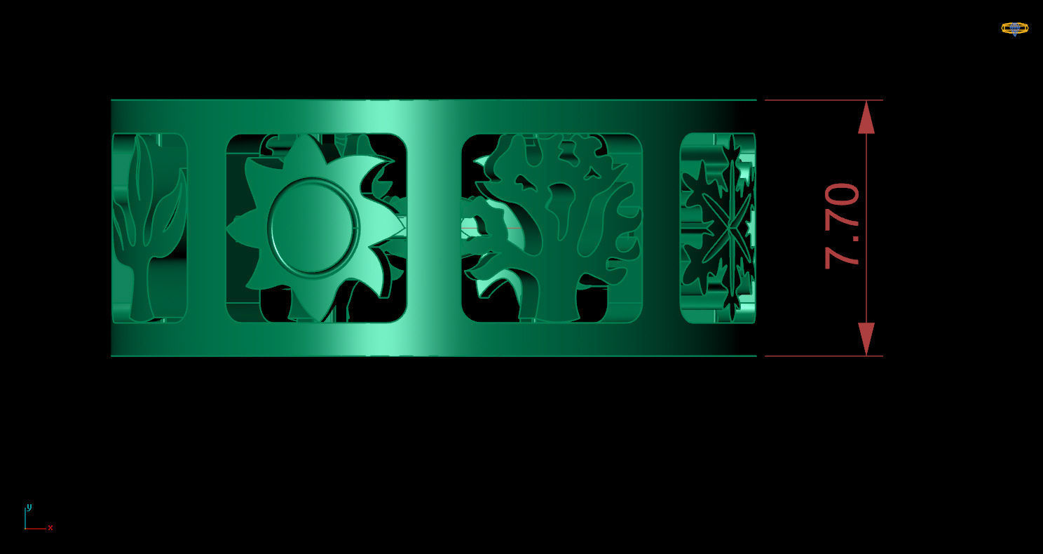 Ring 39 Seasons 3D print model_5