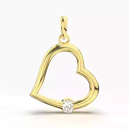 Diamond Heart Pendant 