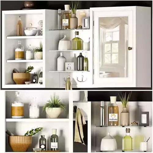 BATHROOM SET cabinet storage ideas