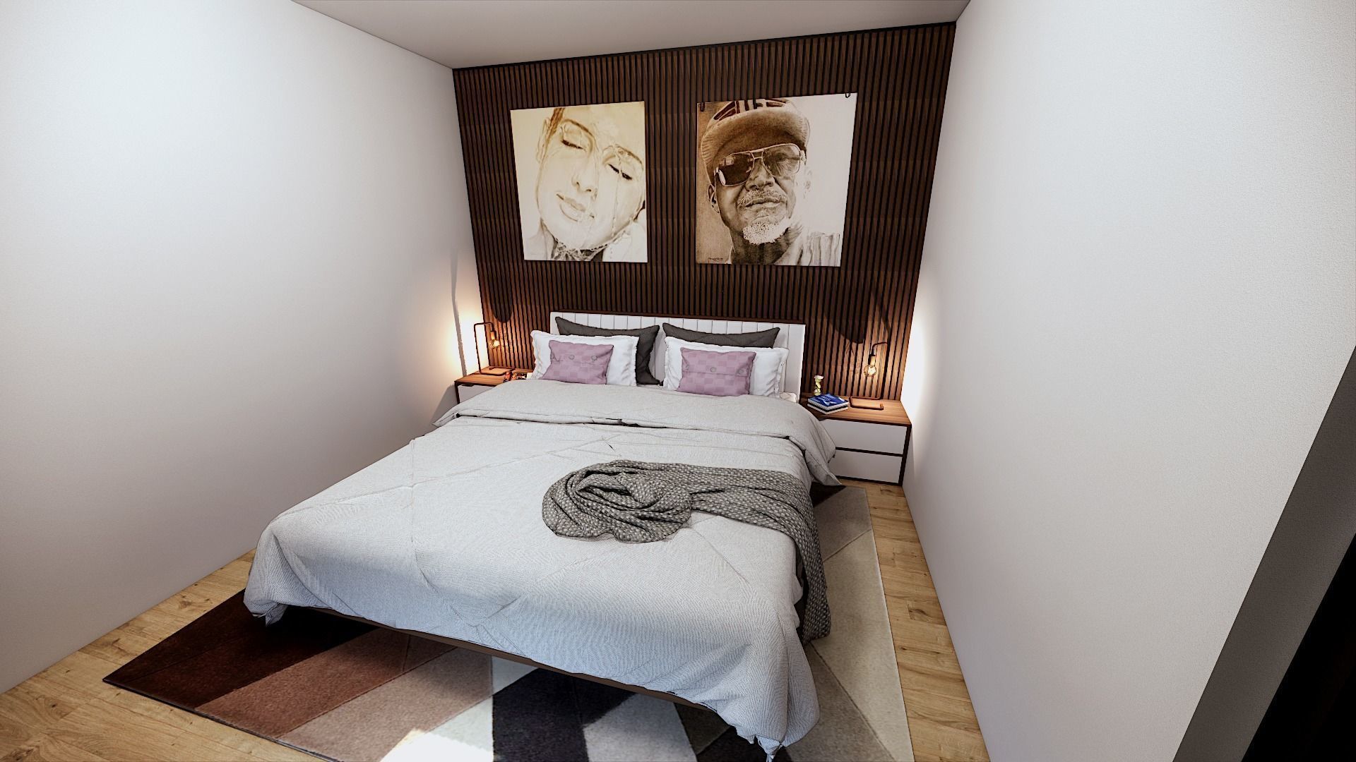 modern mobile home tiny house vacation house on 32m2 ZARA 32 Low-poly 3D model_9