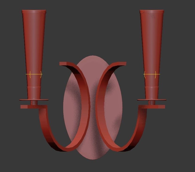 Cromo Wall Sconce 3D model_2