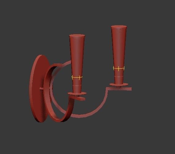 Cromo Wall Sconce 3D model_1