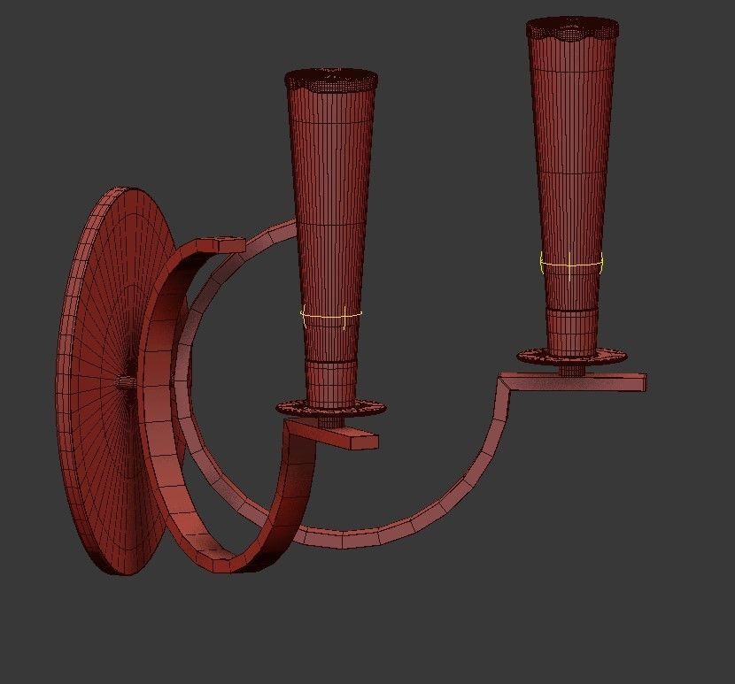 Cromo Wall Sconce 3D model_5