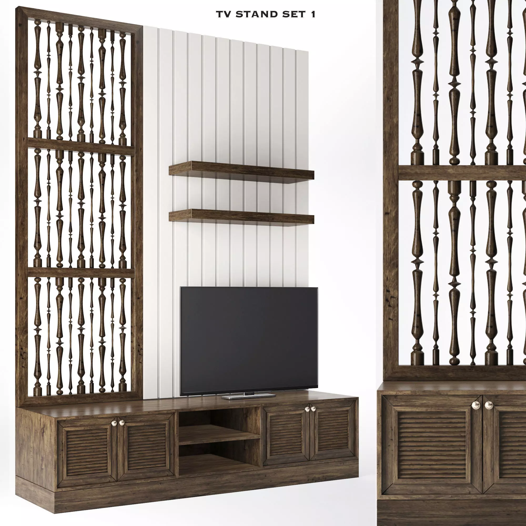 TV STAND SET 3D model