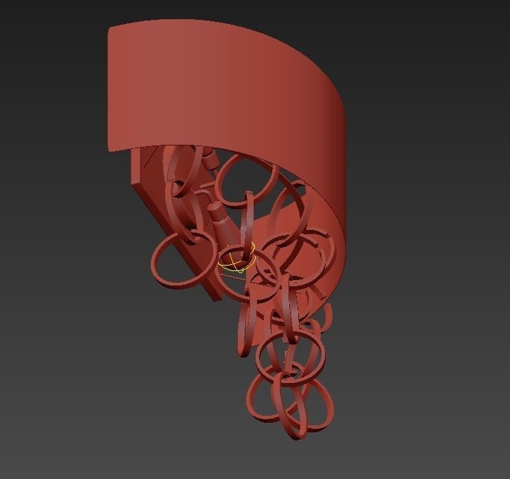 Novello Wall Sconce 3D model_1