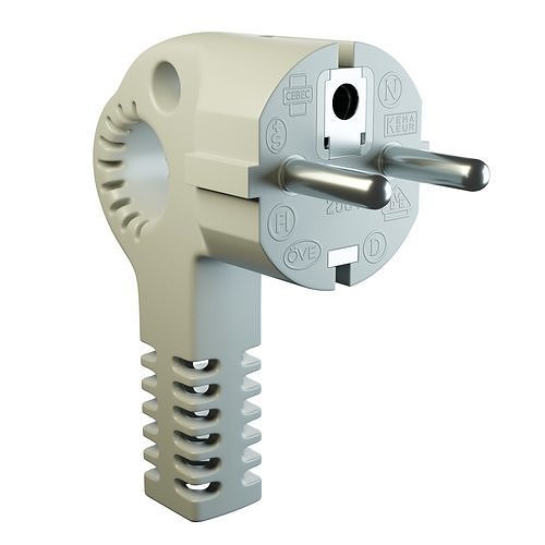  European Electric Plug model 3D model