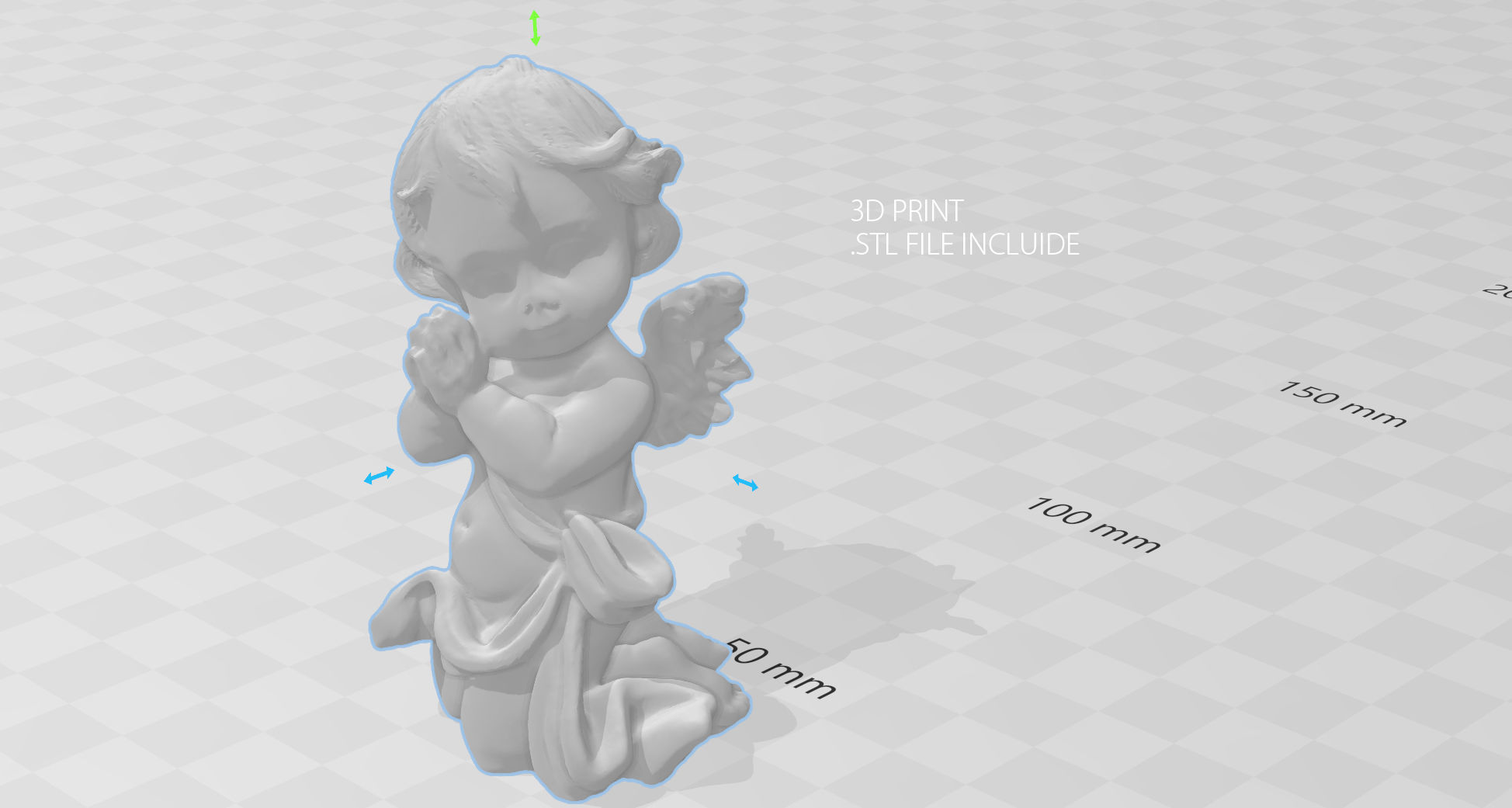 Angel 10 Low-poly 3D model_10