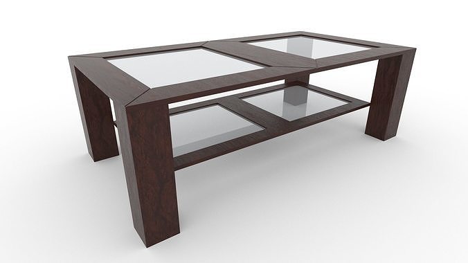Coffee table Low-poly 3D model