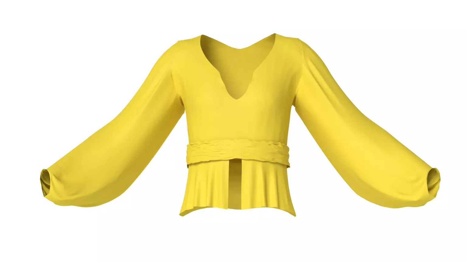 Vintage 1980s Blouse 3D model
