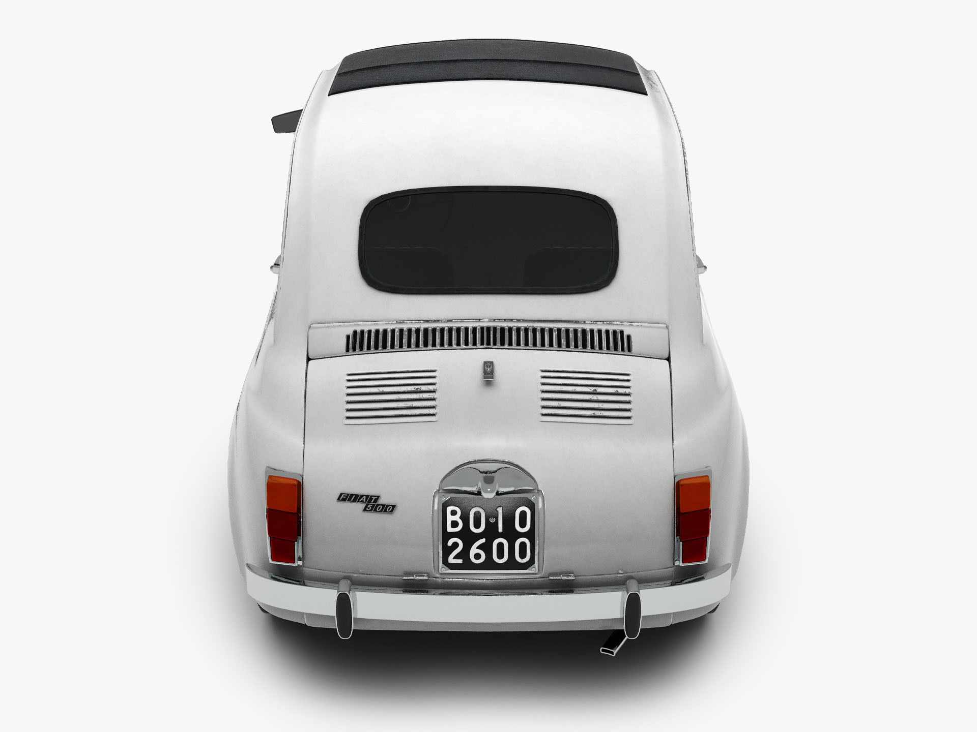 Fiat 500 R 1972-75 3D model_5