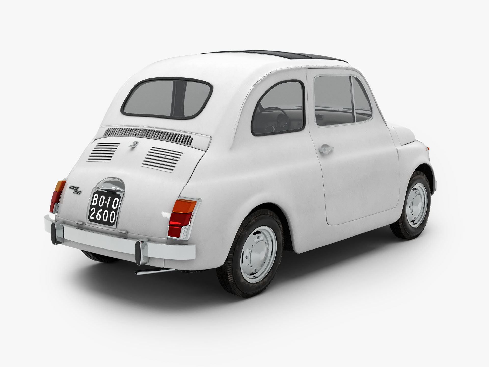 Fiat 500 R 1972-75 3D model_1