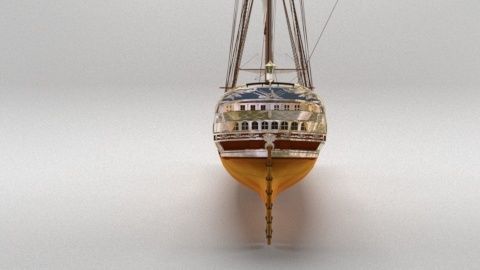 Professional ship 3D model_7