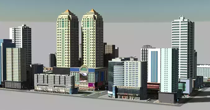 Modular City Pack Vol1 3D model