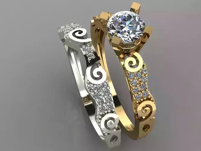 GC GOLD TW053- Diamond ring 