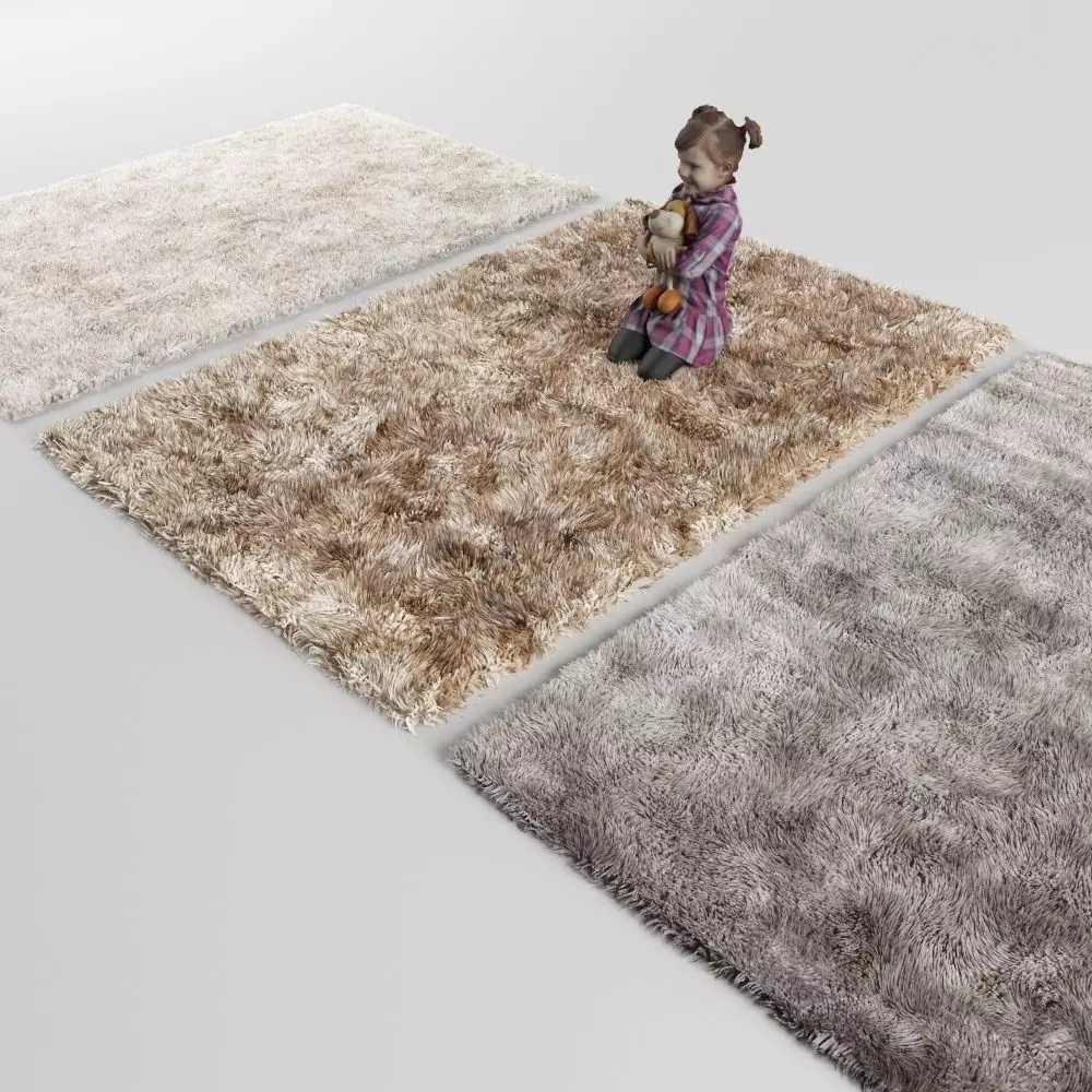 Three carpets 2 3D model_0