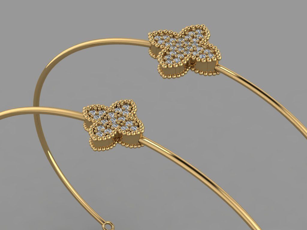 Gold Silver Bracelet 3d Printing model 3D print model_1
