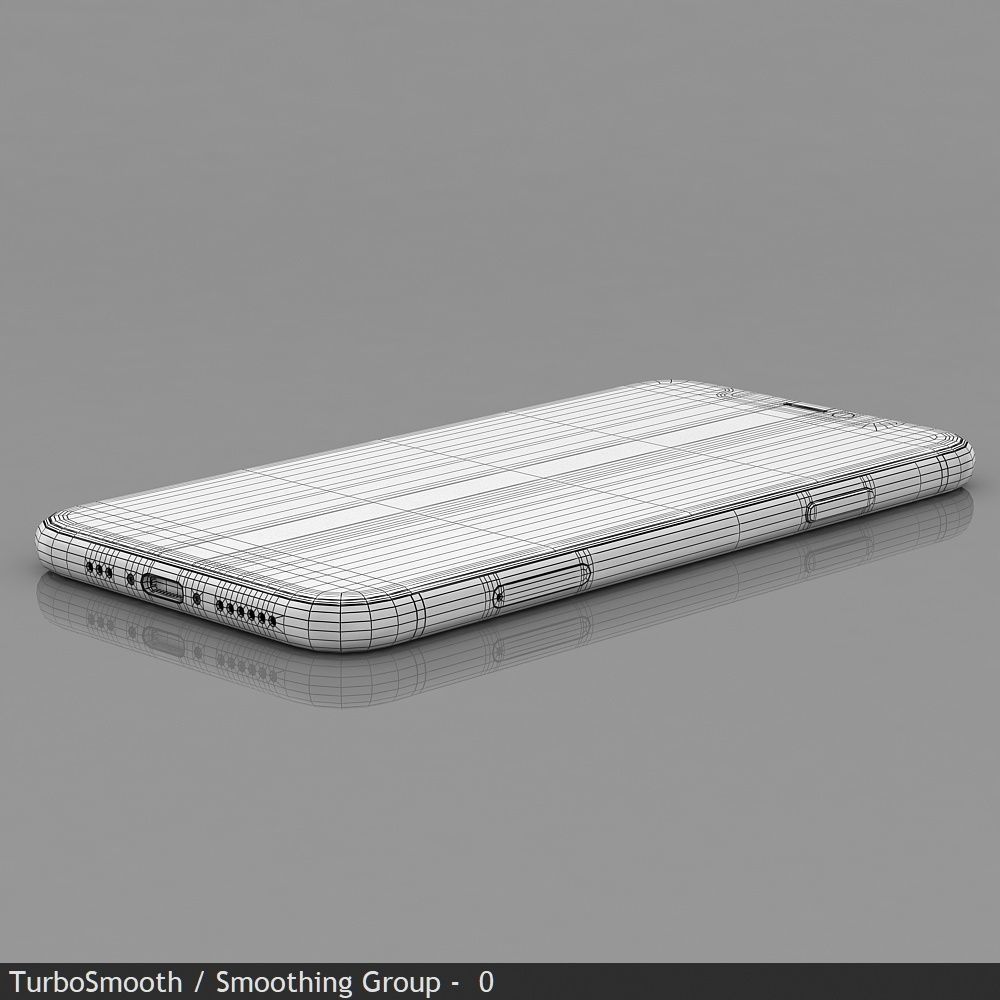 Apple iPhone 11 Black Low-poly 3D model_48