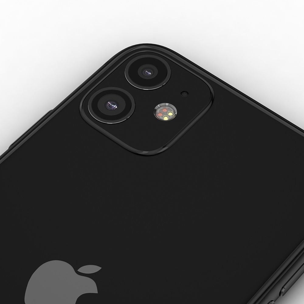 Apple iPhone 11 Black Low-poly 3D model_9