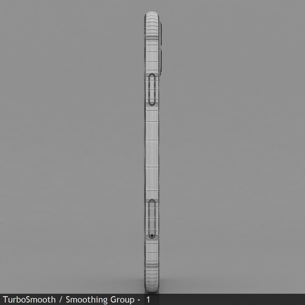 Apple iPhone 11 Black Low-poly 3D model_42