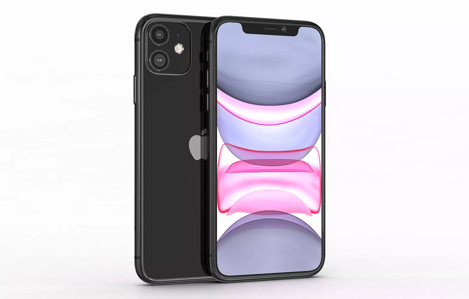 Apple iPhone 11 Black Low-poly 3D model_0