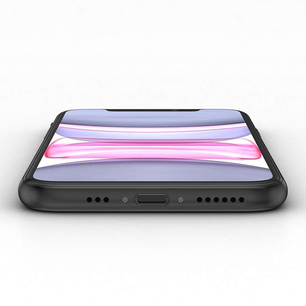 Apple iPhone 11 Black Low-poly 3D model_16