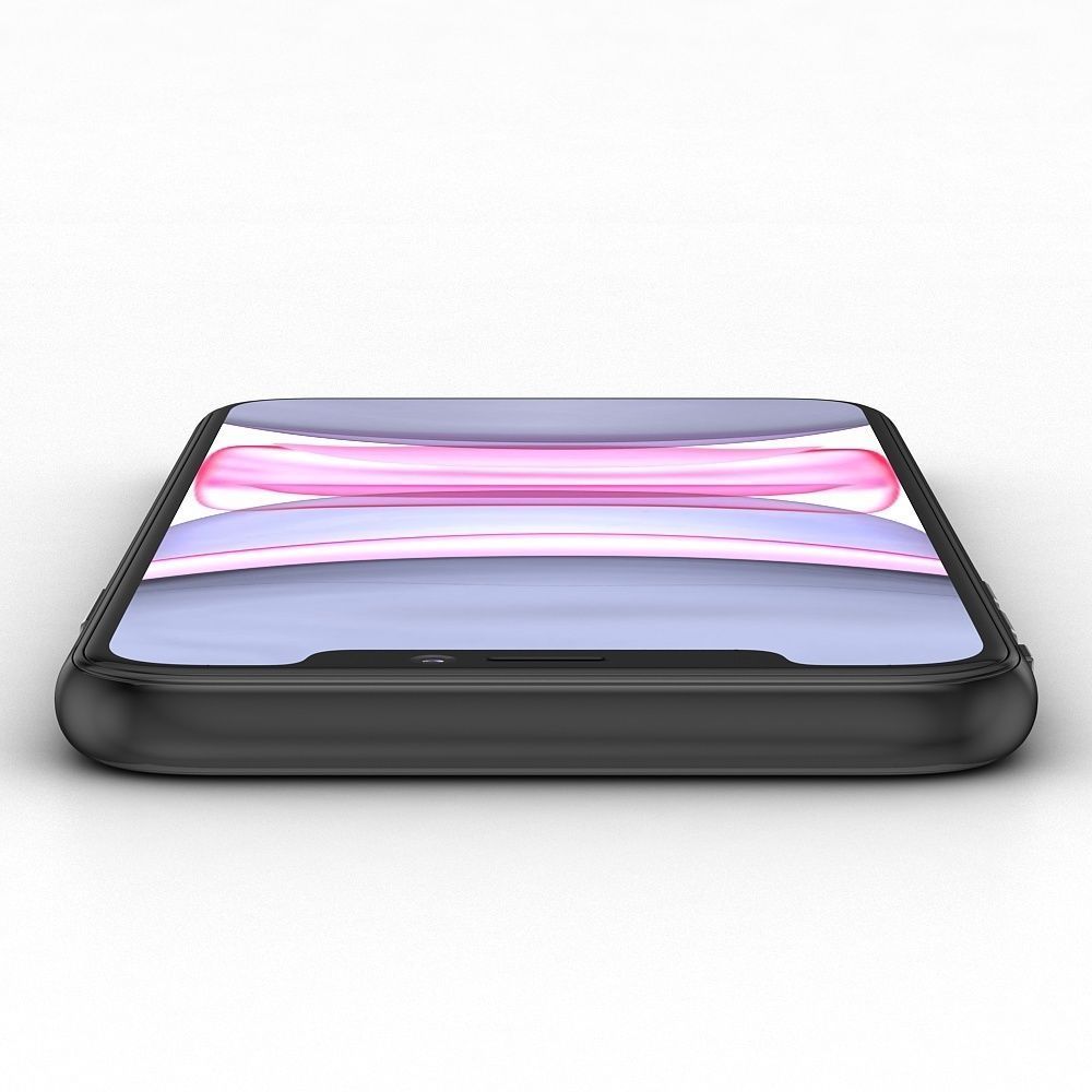 Apple iPhone 11 Black Low-poly 3D model_17