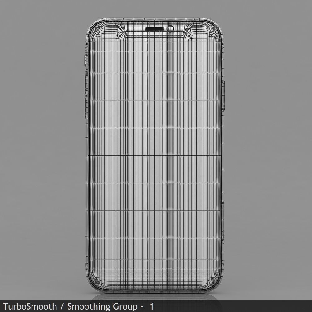 Apple iPhone 11 Black Low-poly 3D model_30