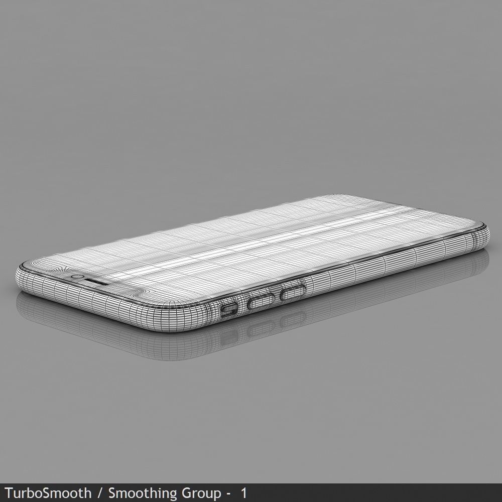 Apple iPhone 11 Black Low-poly 3D model_46