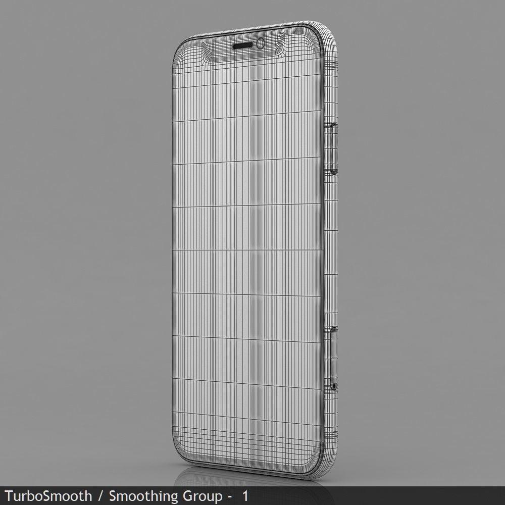 Apple iPhone 11 Black Low-poly 3D model_37
