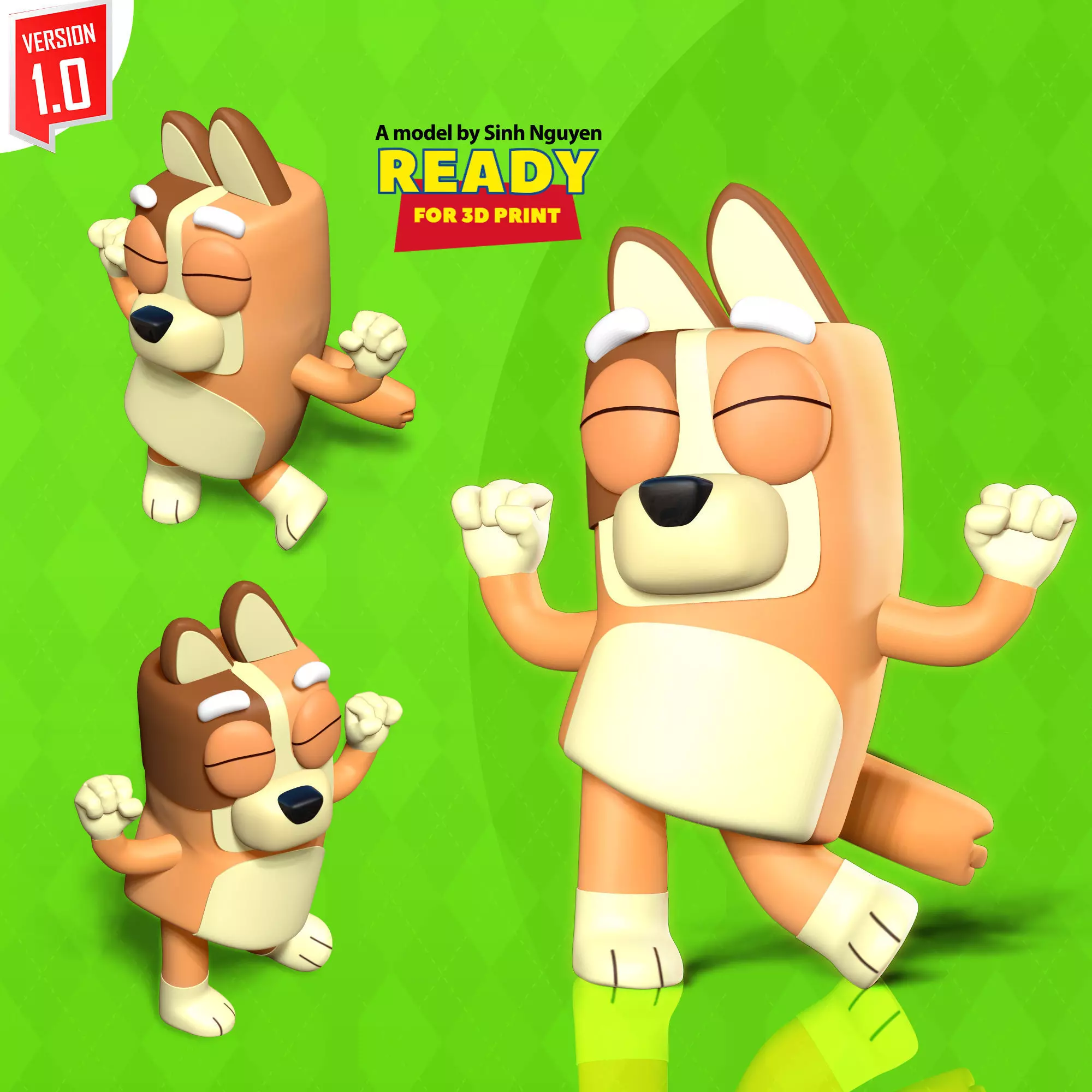 Dog Bingo 3D print model_0