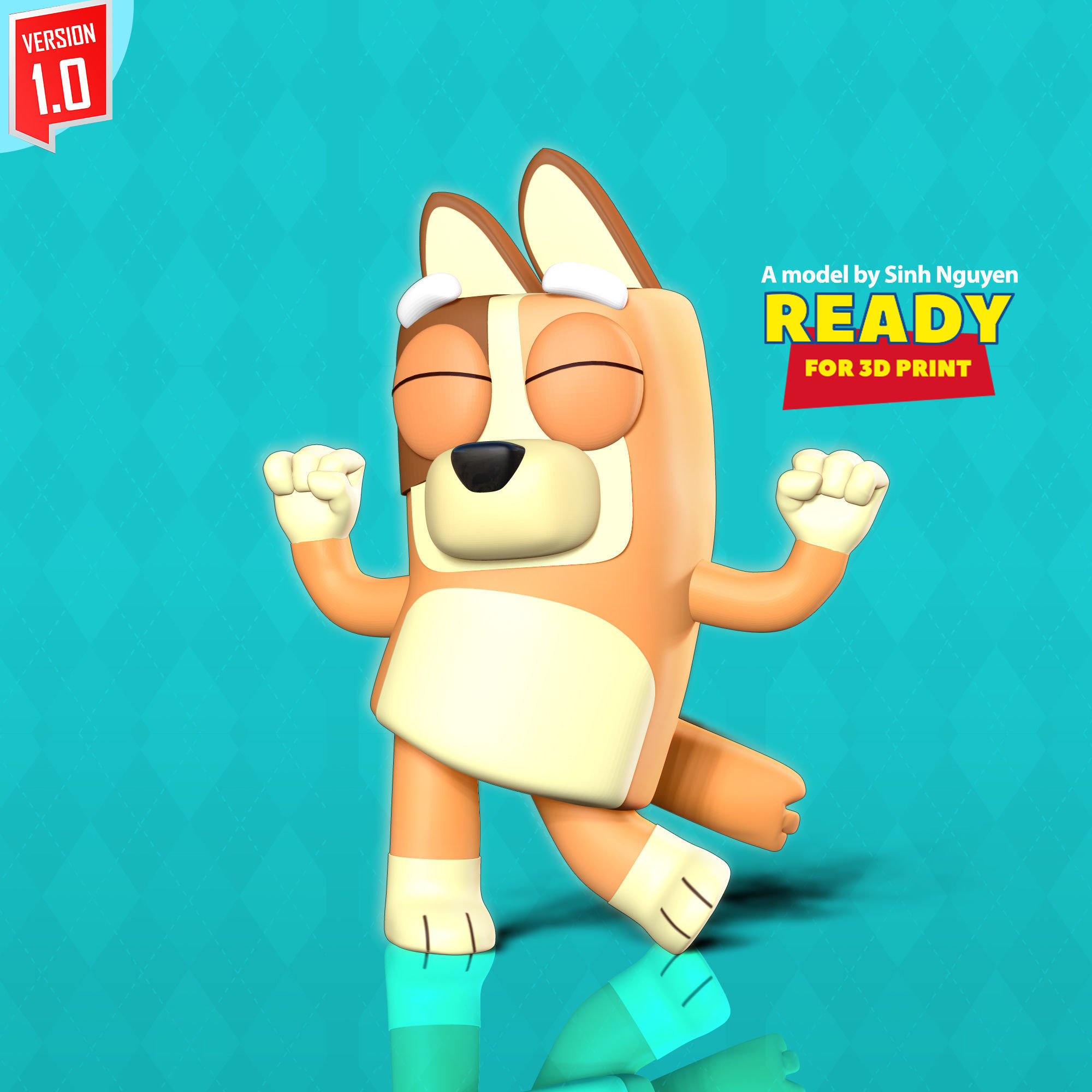 Dog Bingo 3D print model_1