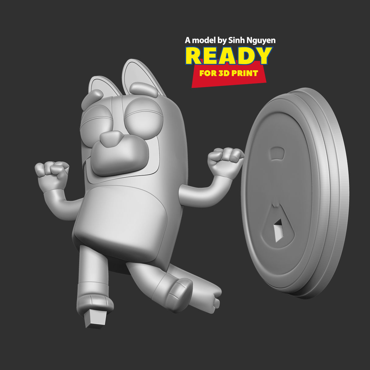 Dog Bingo 3D print model_2