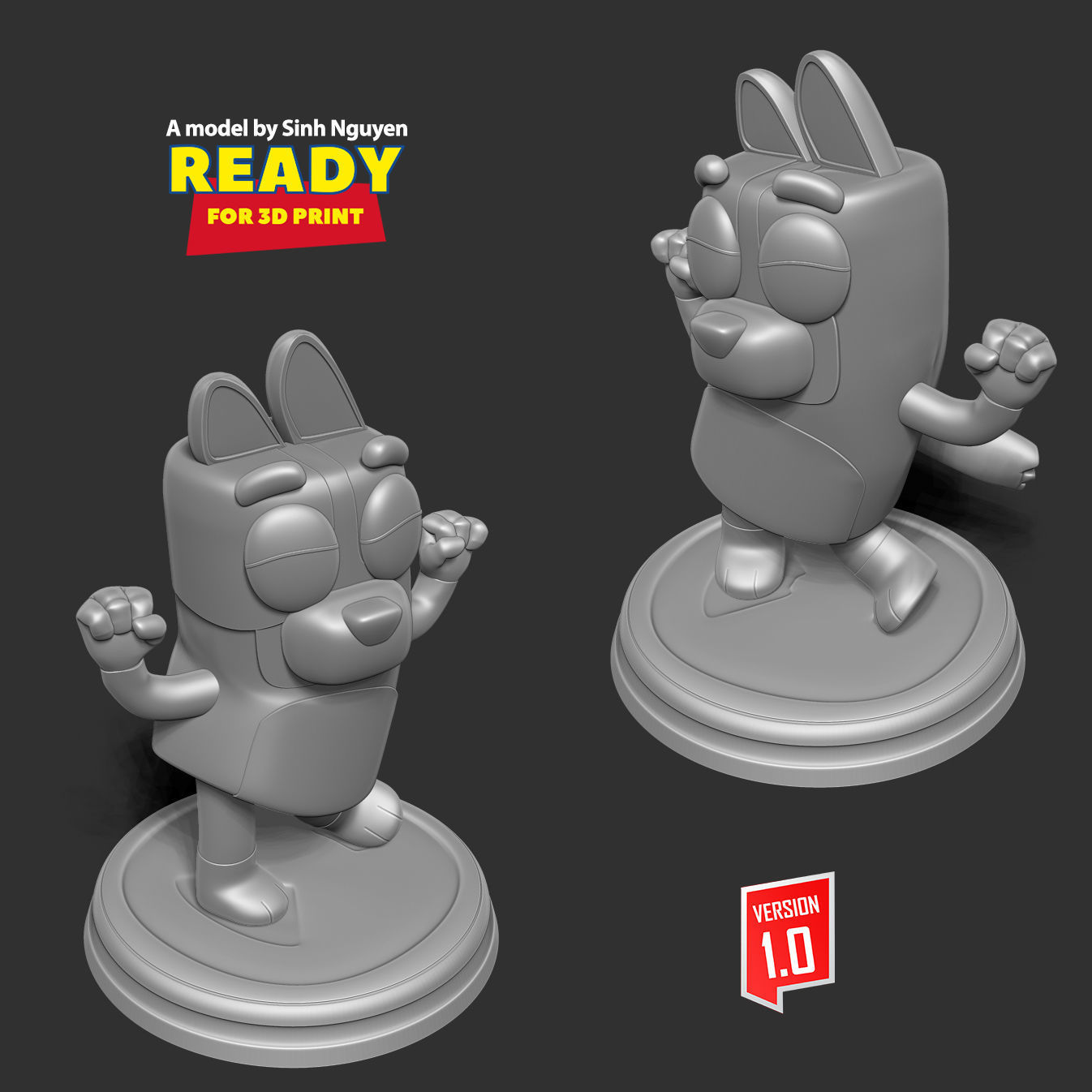 Dog Bingo 3D print model_5