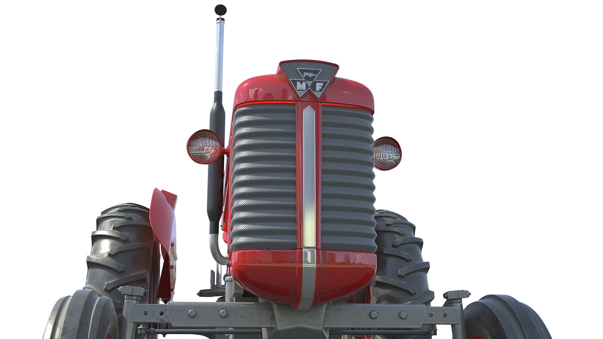 Massey Ferguson 65 Low-poly 3D model_5