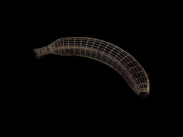 banana Low-poly 3D model_2