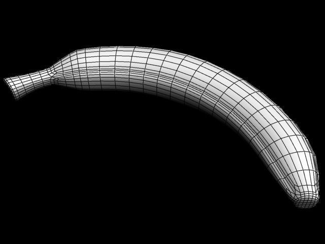 banana Low-poly 3D model_5