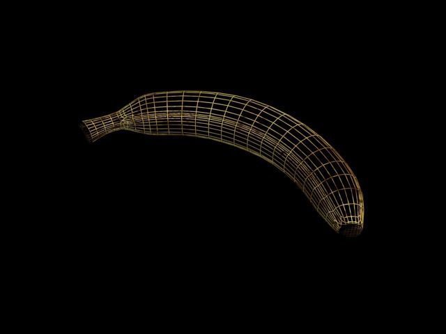 banana Low-poly 3D model_1