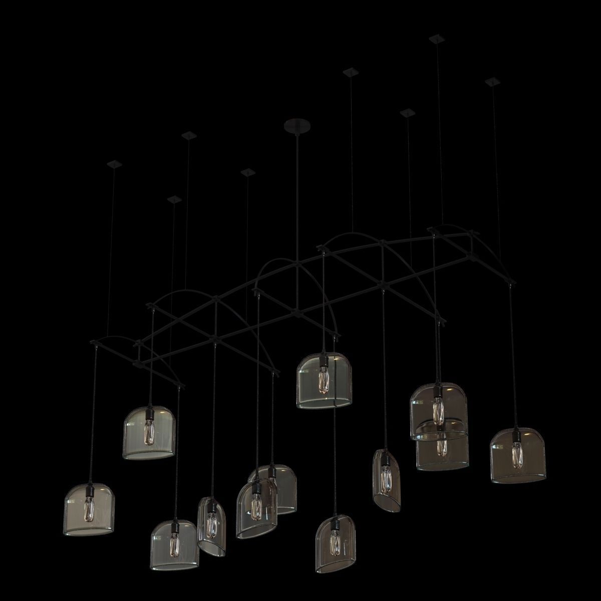 Holly Hunt Bow chandelier 3D model_1