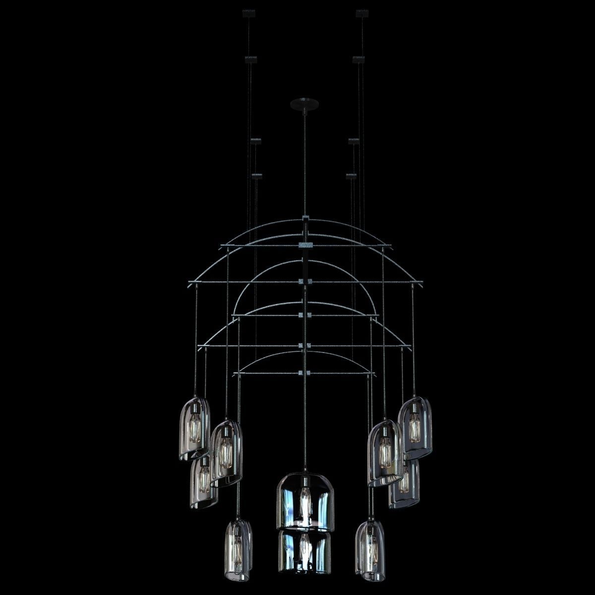 Holly Hunt Bow chandelier 3D model_3