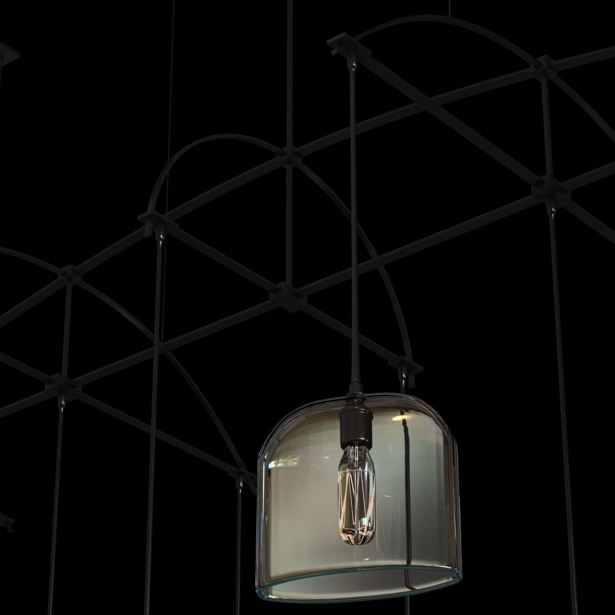 Holly Hunt Bow chandelier 3D model_5