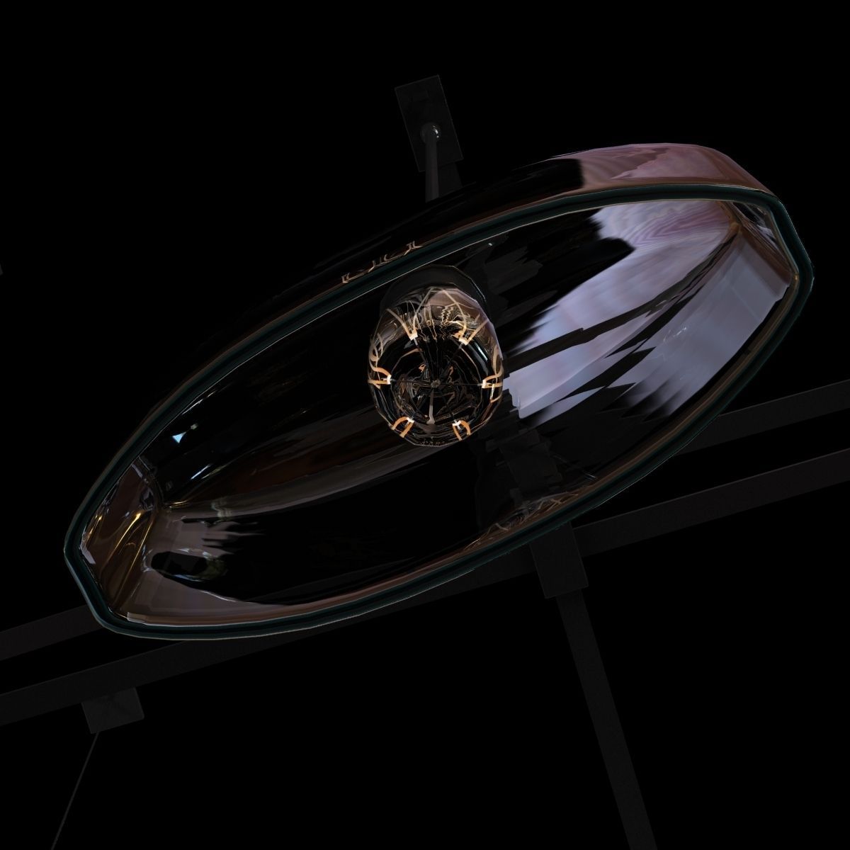 Holly Hunt Bow chandelier 3D model_9