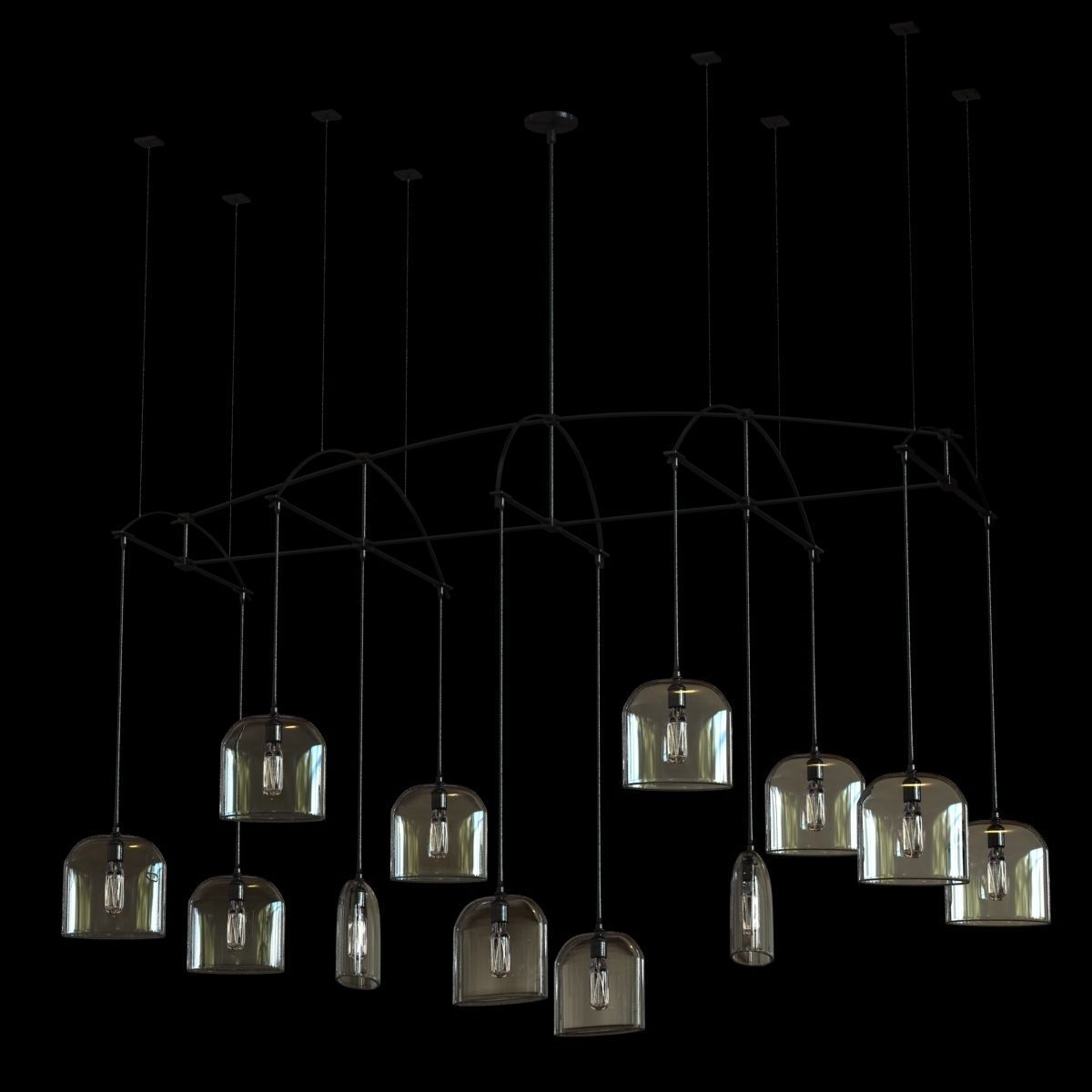 Holly Hunt Bow chandelier 3D model_4