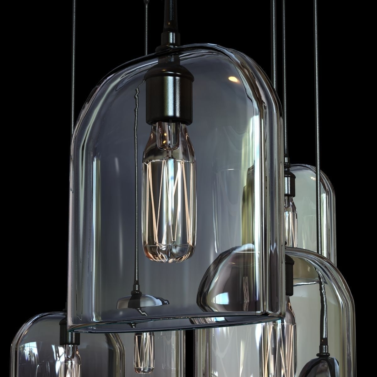 Holly Hunt Bow chandelier 3D model_8