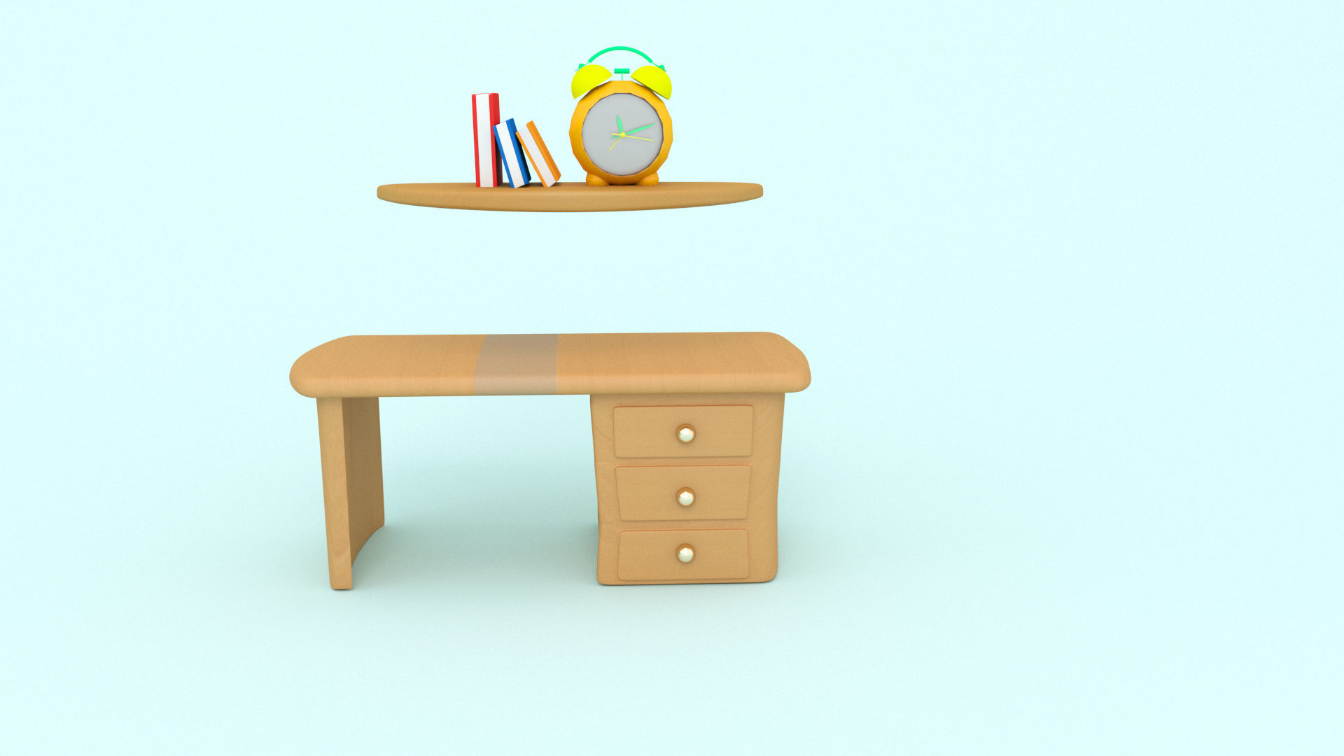 Cartoon Boy room - Low-poly 3D model Low-poly 3D model_5